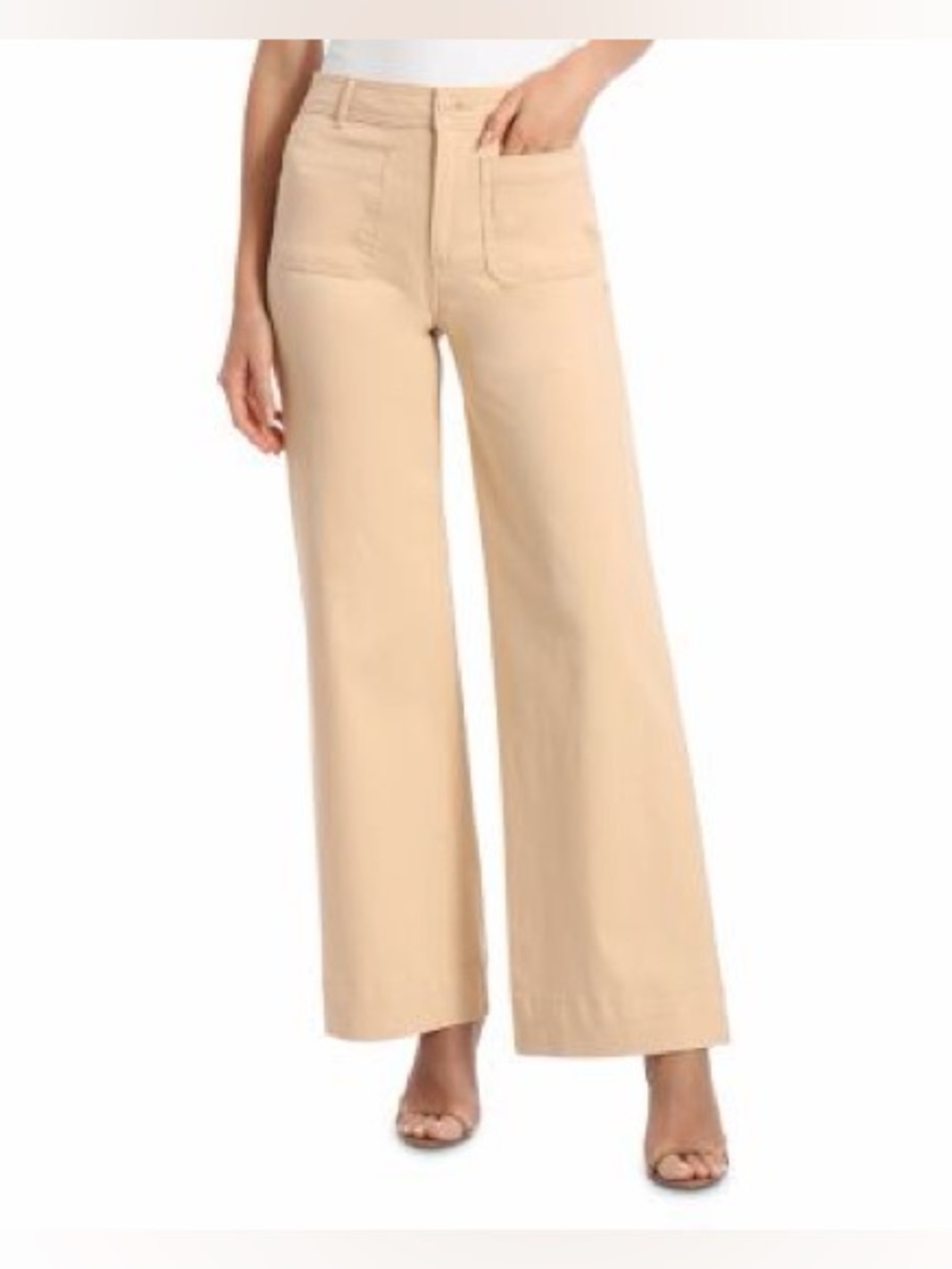 bagatelle High Rise Wide Leg Pants in Khaki Size 4 - C31-054